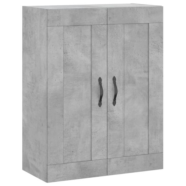 Armario de pared madera ingeniería gris hormigón 695x34x90 cm Gris hormigón 830376