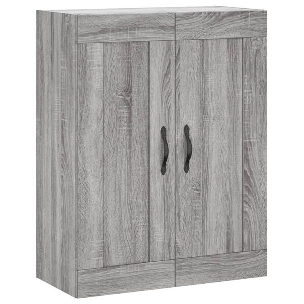 Armario de pared madera ingeniería gris Sonoma 695x34x90 cm Gris sonoma 830378