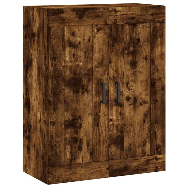 Armario de pared madera ingeniería roble ahumado 695x34x90 cm Roble ahumado 830385