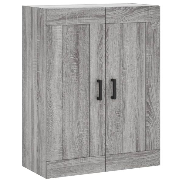 Armario de pared madera ingeniería gris Sonoma 695x34x90 cm Gris sonoma 830386