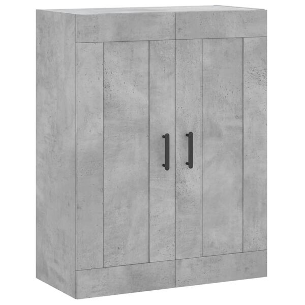 Armario de pared madera ingeniería gris hormigón 695x34x90 cm Gris hormigón 830392