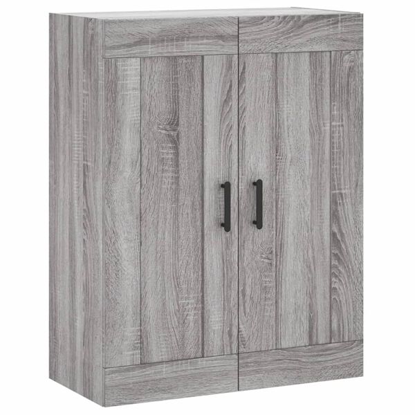 Armario de pared madera ingeniería gris Sonoma 695x34x90 cm Gris sonoma 830394