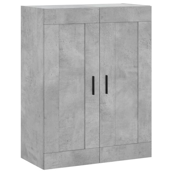 Armario de pared madera ingeniería gris hormigón 695x34x90 cm Gris hormigón 830400