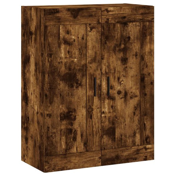 Armario de pared madera ingeniería roble ahumado 695x34x90 cm Roble ahumado 830401