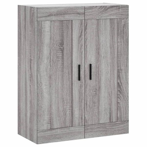 Armario de pared madera ingeniería gris Sonoma 695x34x90 cm Gris sonoma 830402
