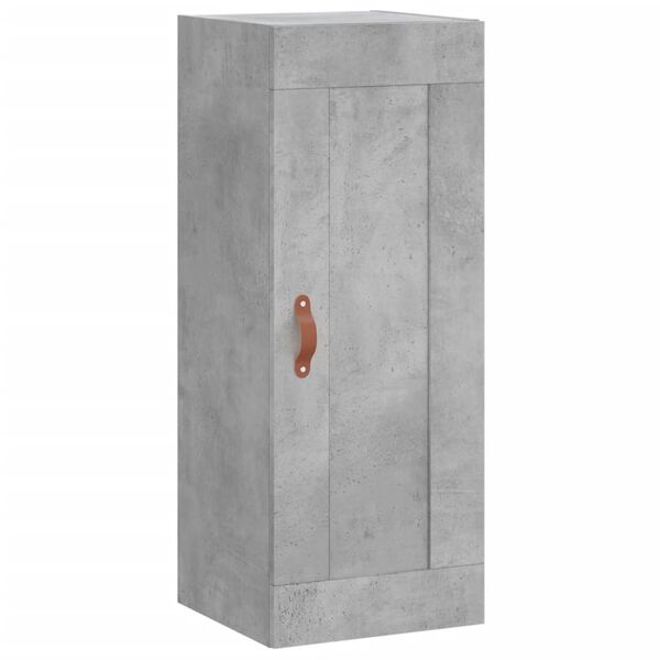 Armario de pared madera ingeniería gris hormigón 345x34x90 cm Gris hormigón