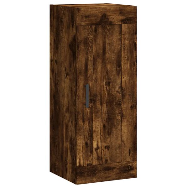 Armario de pared madera ingeniería roble ahumado 345x34x90 cm Roble ahumado 830513
