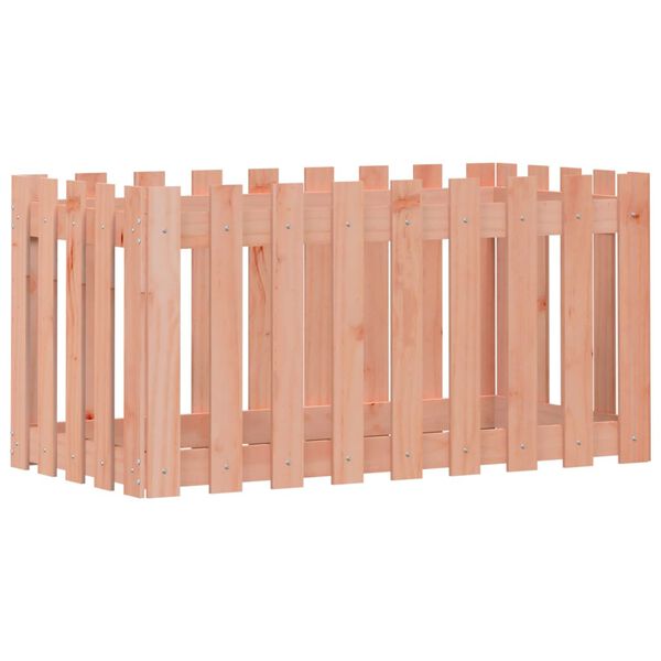 Arriate elevado jardín valla madera maciza Douglas 100x50x50 cm Douglas natural 100 x 50 x 50 cm