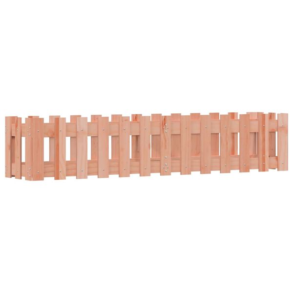 Arriate elevado jardín valla madera maciza Douglas 150x30x30 cm Douglas natural 150 x 30 x 30 cm