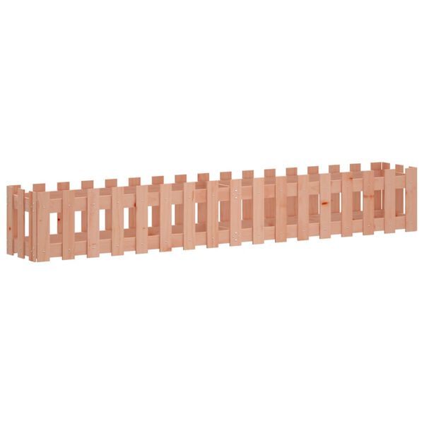 Arriate elevado jardín valla madera maciza Douglas 200x30x30 cm Douglas natural 200 x 30 x 30 cm