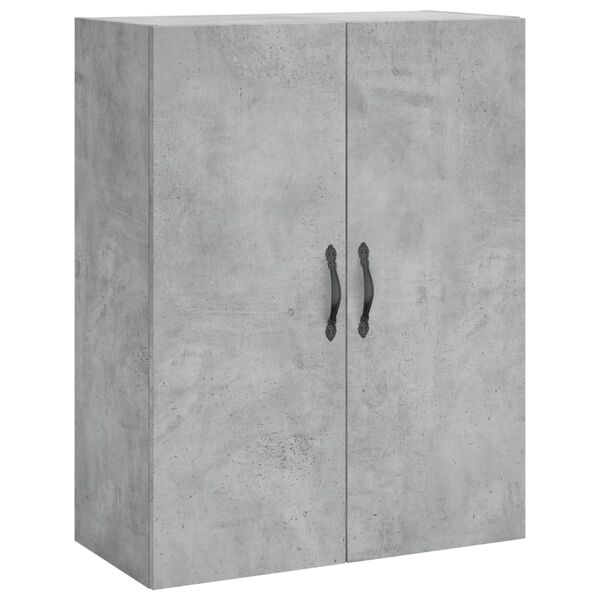 Armario de pared madera ingeniería gris hormigón 695x34x90 cm Gris hormigón 834982