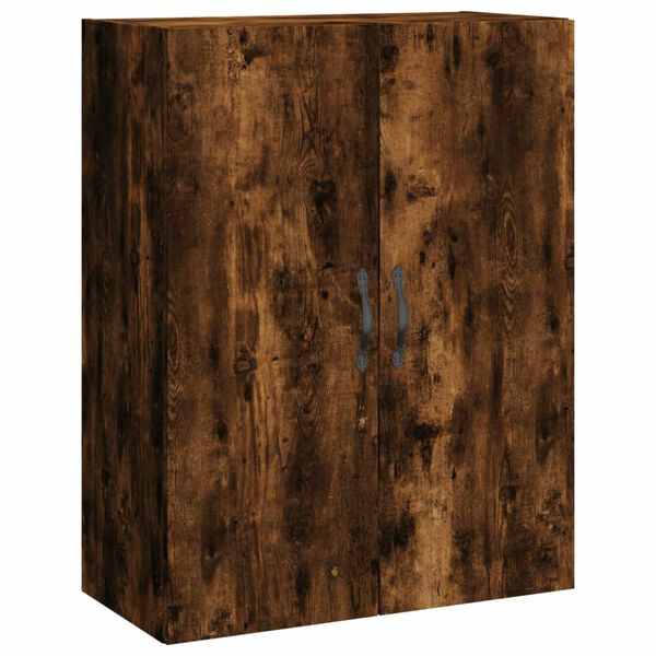 Armario de pared madera ingeniería roble ahumado 695x34x90 cm Roble ahumado 834983