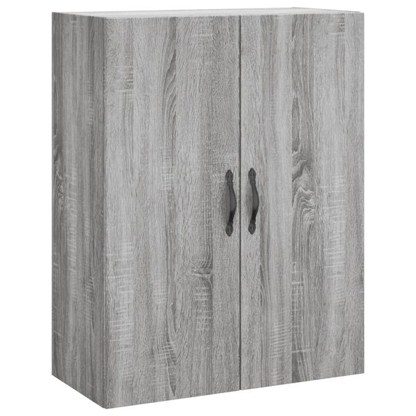 Armario de pared madera ingeniería gris Sonoma 695x34x90 cm Gris sonoma 834984