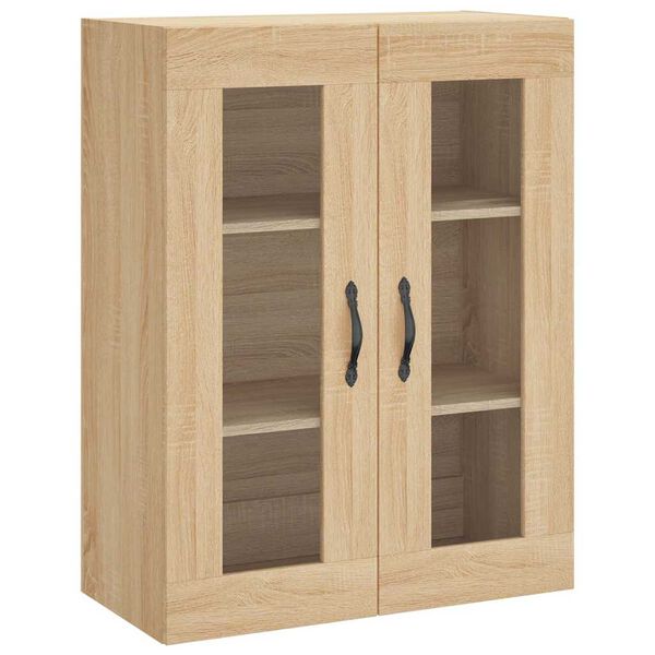 Armario de pared madera ingeniería roble Sonoma 695x34x90 cm Roble Sonoma 834989