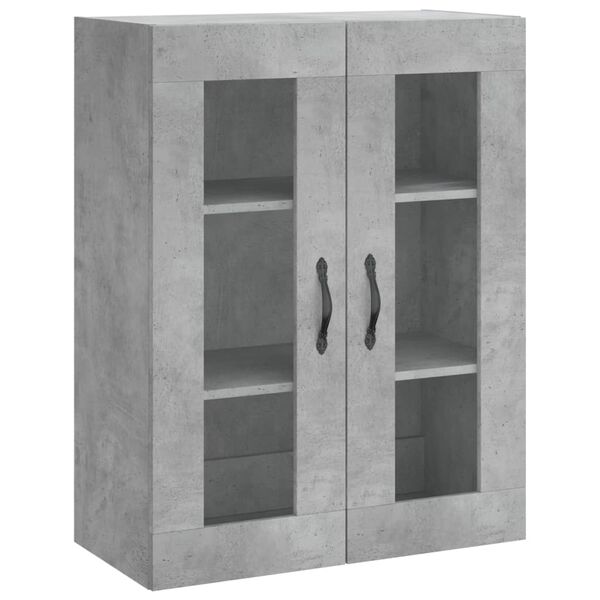 Armario de pared madera ingeniería gris hormigón 695x34x90 cm Gris hormigón 834990