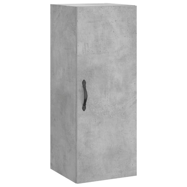 Armario de pared madera ingeniería gris hormigón 345x34x90 cm Gris hormigón 834998