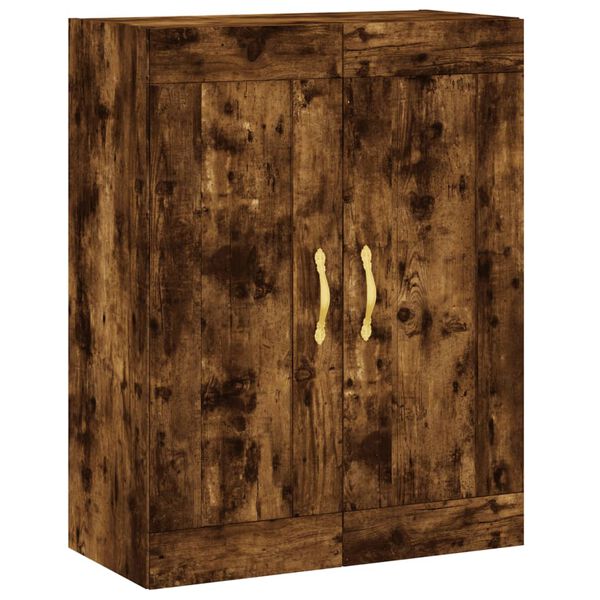 Armario de pared madera ingeniería roble ahumado 695x34x90 cm Roble ahumado 835015
