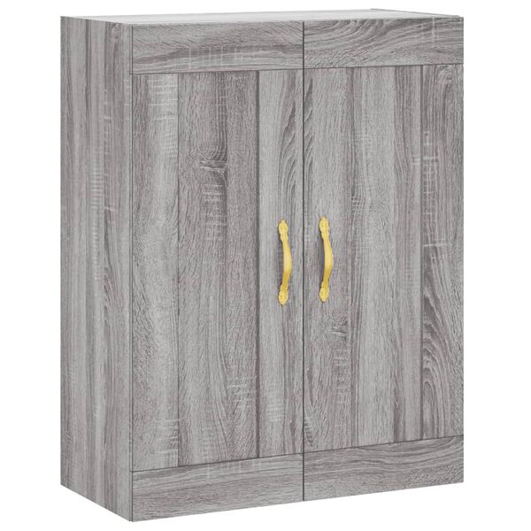 Armario de pared madera ingeniería gris Sonoma 695x34x90 cm Gris sonoma 835016
