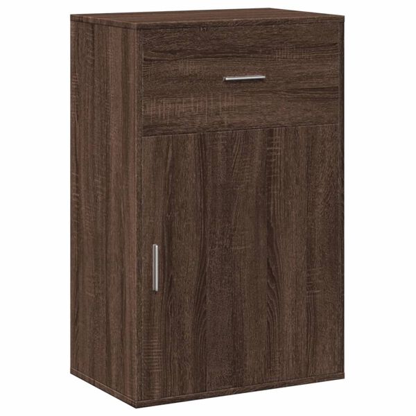 Armario almacenaje madera ingeniería marrón roble 565x39x90 cm Marrón roble