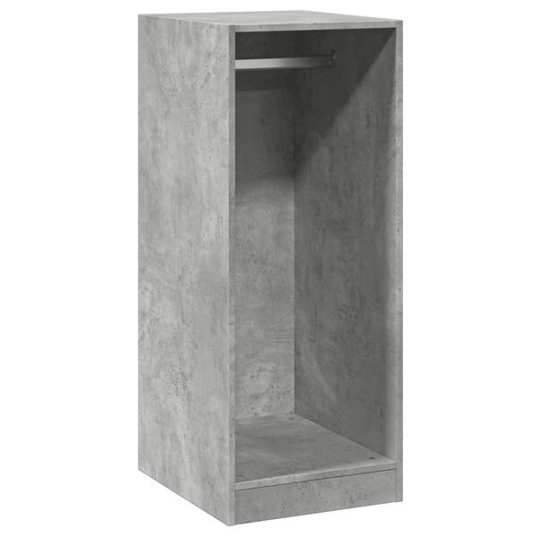 Armario de madera de ingeniería gris hormigón 48x41x102 cm Gris hormigón 41 x 48 x 102 cm con varilla