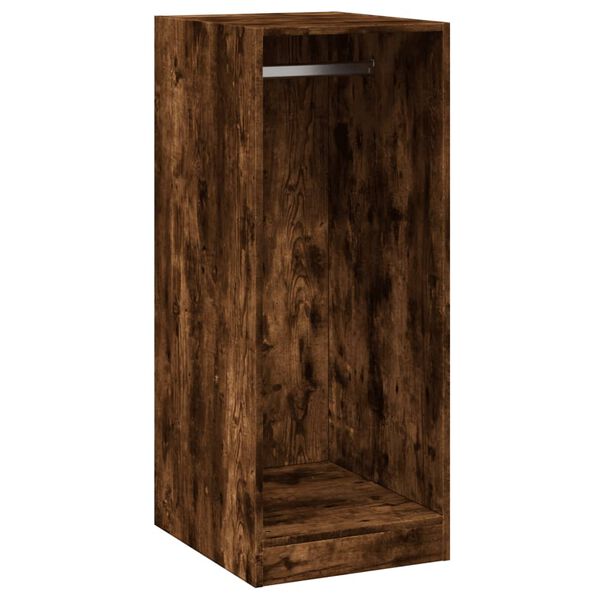 Armario de madera de ingeniería roble ahumado 48x41x102 cm Roble ahumado 41 x 48 x 102 cm con varilla
