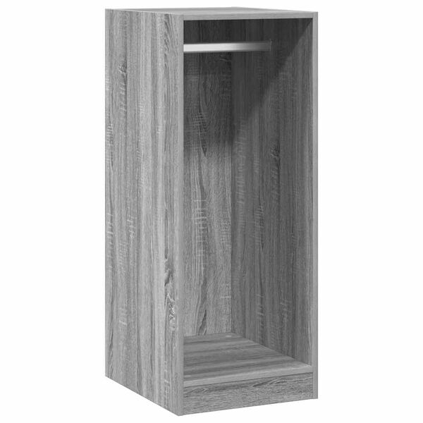 Armario de madera de ingeniería gris Sonoma 48x41x102 cm Gris sonoma 41 x 48 x 102 cm con varilla