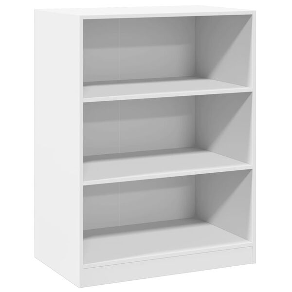 Armario de madera de ingeniería blanco 77x48x102 cm Blanco 77 x 48 x 102 cm sin varilla