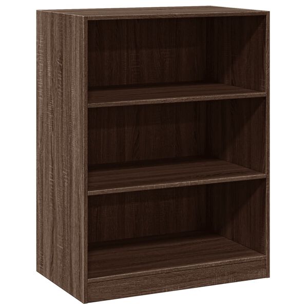 Armario de madera de ingeniería marrón roble 77x48x102 cm Marrón roble 77 x 48 x 102 cm sin varilla