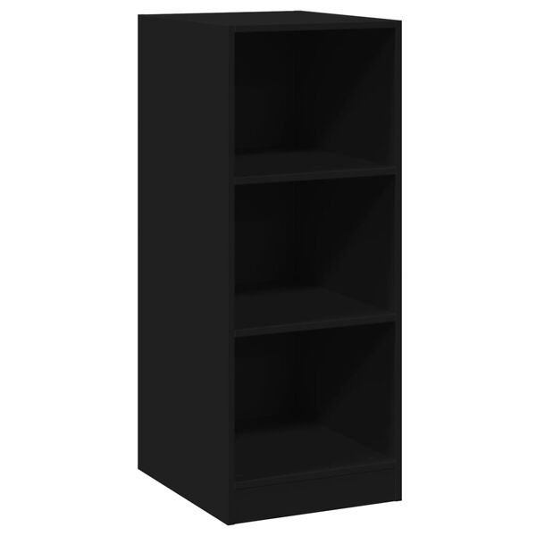 Armario de madera de ingeniería negro 48x41x102 cm Negro 41 x 48 x 102 cm sin varilla