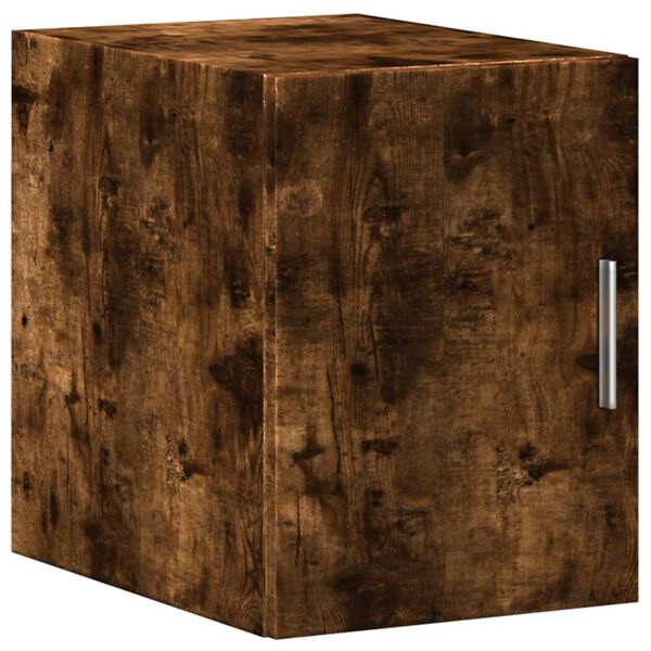 Armario de pared madera ingeniería roble ahumado 30x425x40 cm Roble ahumado