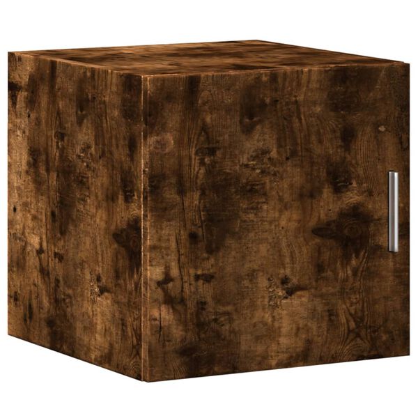 Armario de pared madera ingeniería roble ahumado 40x425x40 cm Roble ahumado