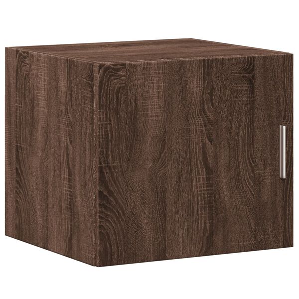 Armario de pared madera ingeniería marrón roble 45x425x40 cm Marrón roble