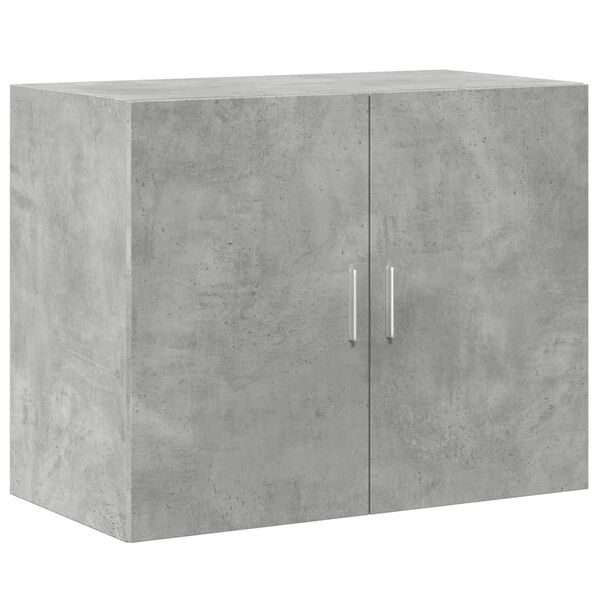 Armario de pared madera ingeniería gris hormigón 80x425x64 cm Gris hormigón