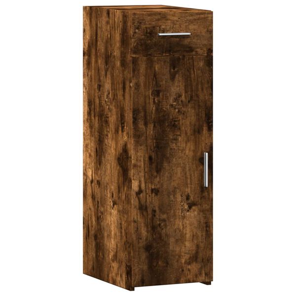 Aparador de madera de ingeniería roble ahumado 30x425x93 cm Roble ahumado 30 x 42,5 x 93 cm