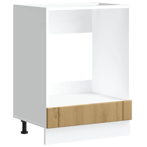 Armario de horno Lucca madera artesanal de roble Roble artesanal 1x mueble de horno 60 x 46 x 81,5 cm