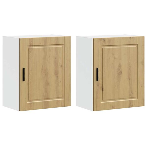 Armarios pared para cocina 2 uds Porto roble artesanal Roble artesanal 2x mueble de pared (1 puerta) 50 x 31 x 60 cm