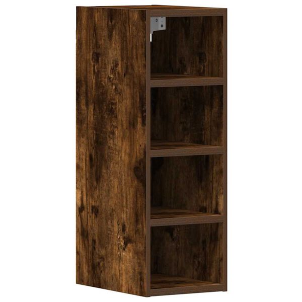 Armario colgante «Riga» roble ahumado 20x295x60 cm madera de ingeniería Roble ahumado 1 armario colgante (4 estantes) de 20 cm de ancho y 60 cm de alto
