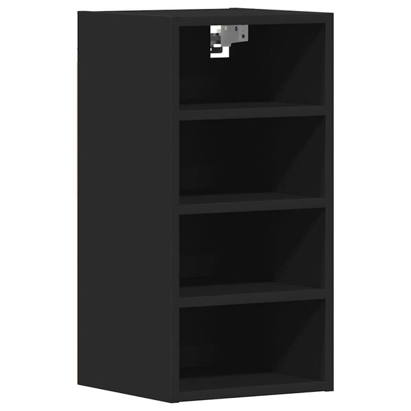 Armario colgante «Riga» negro 30x295x60 cm madera de ingeniería Negro 1 armario colgante (4 estantes) de 30 cm de ancho y 60 cm de alto (Fuera de stock) 1 armario colgante (4 estantes) de 40 cm de ancho y 60 cm de alto