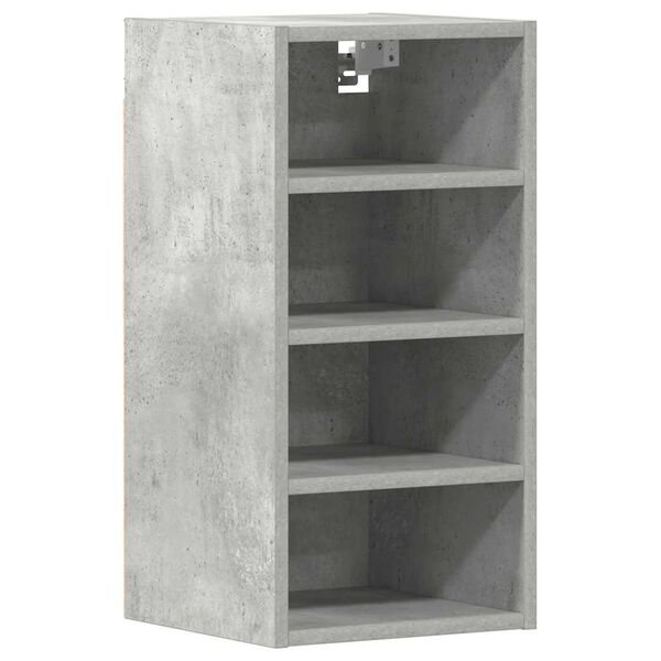 Armario colgante «Riga» gris hormigón 30x295x60 cm madera de ingeniería Gris hormigón 1 armario colgante (4 estantes) de 30 cm de ancho y 60 cm de alto