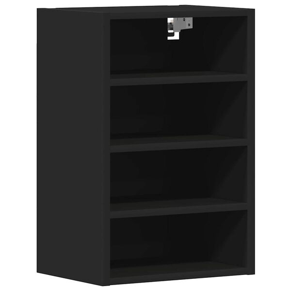 Armario colgante «Riga» negro 40x295x60 cm madera de ingeniería Negro 1 armario colgante (4 estantes) de 40 cm de ancho y 60 cm de alto
