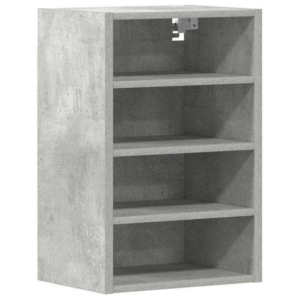 Armario colgante «Riga» gris hormigón 40x295x60 cm madera de ingeniería Gris hormigón 1 armario colgante (4 estantes) de 40 cm de ancho y 60 cm de alto