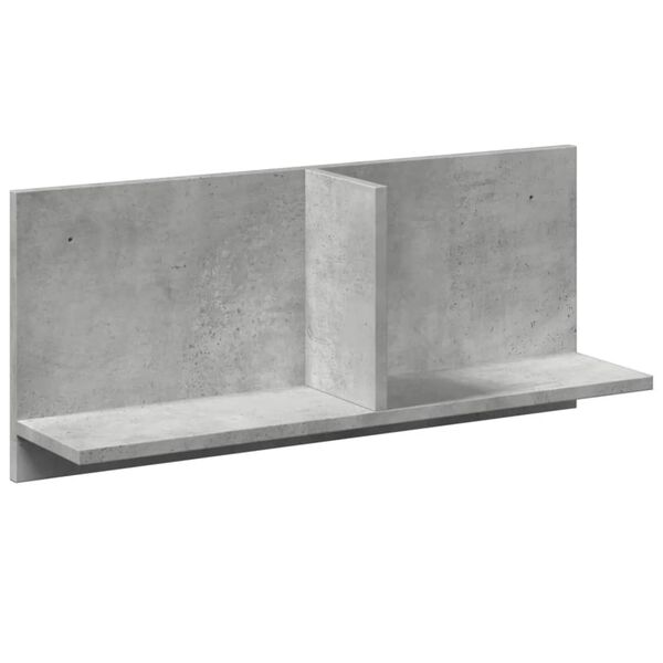 Armario de pared madera ingeniería gris hormigón 70x165x30 cm Gris hormigón 70 x 16.5 x 30 cm