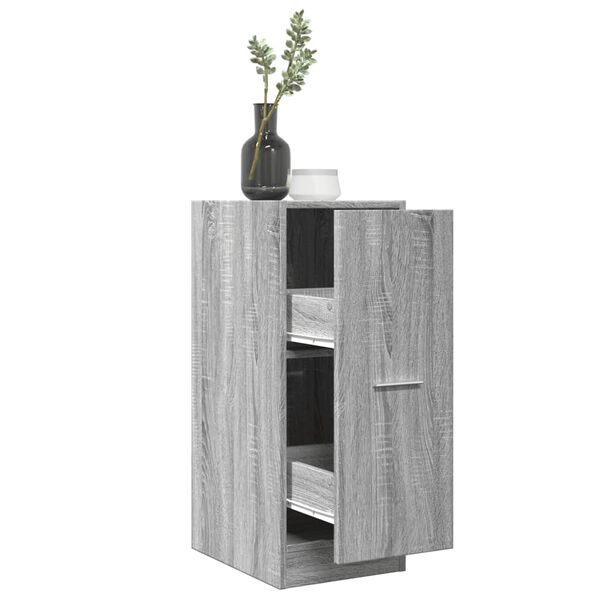 Armario botiquín madera ingeniería gris Sonoma 30x41x775 cm Gris sonoma 30 x 41 x 77.5 cm