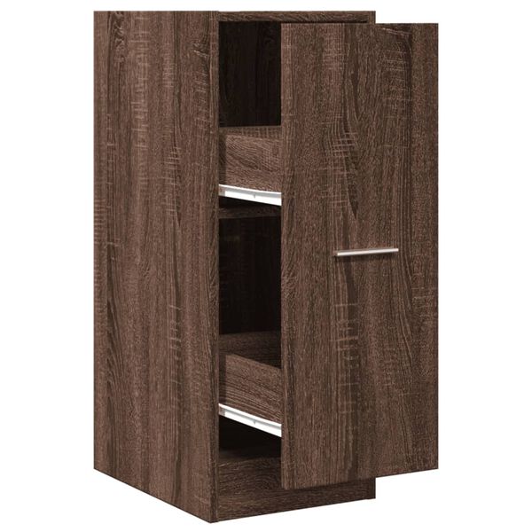 Armario botiquín madera ingeniería marrón roble 30x41x775 cm Marrón roble 30 x 41 x 77.5 cm
