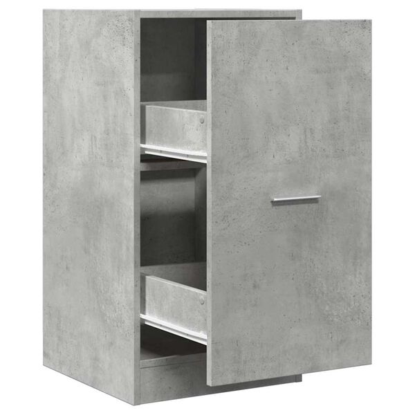 Armario botiquín madera ingeniería gris hormigón 40x41x775 cm Gris hormigón 40 x 41 x 77,5 cm