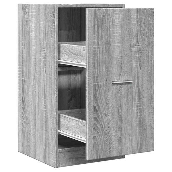 Armario botiquín madera ingeniería gris Sonoma 40x41x775 cm Gris sonoma 40 x 41 x 77,5 cm