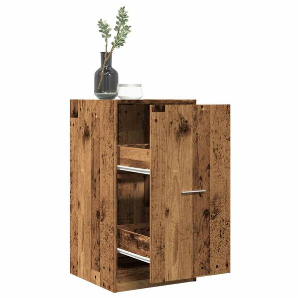 Armario botiquín madera de ingeniería envejecido 40x41x775 cm Madera antigua 40 x 41 x 77,5 cm
