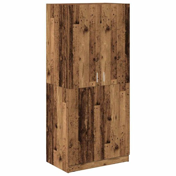 Armario de madera de ingeniería madera envejecida 80x52x180 cm Madera antigua