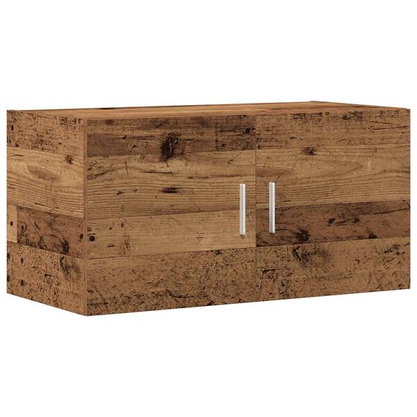 Armario de pared madera ingeniería envejecida 80x39x40 cm Madera antigua