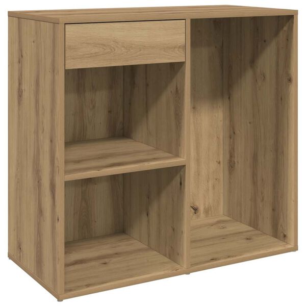 Armario de maquillaje madera roble artesanal 80x40x75 cm Roble artisan